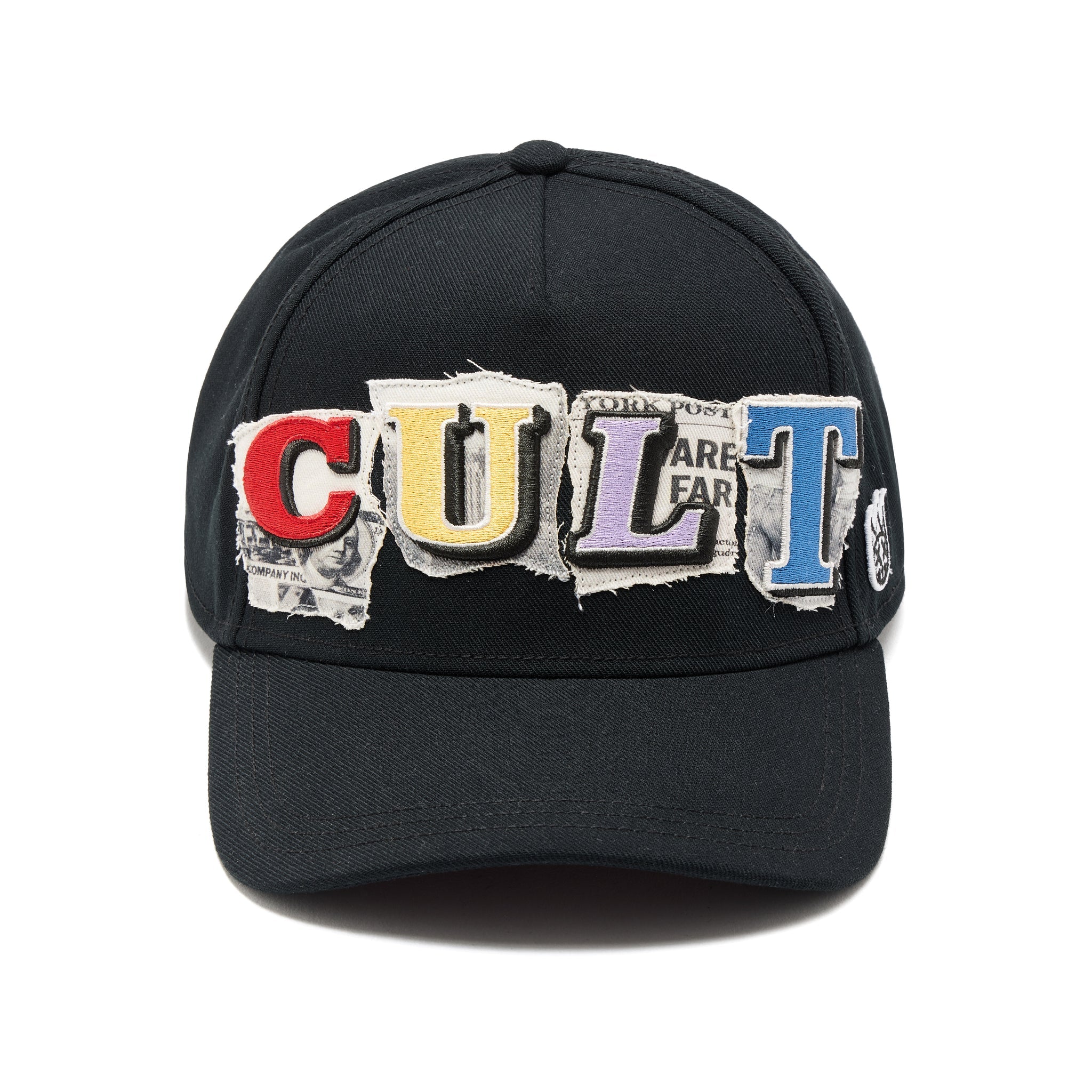 CULT NEWSPRINT Trucker Hat - Black
