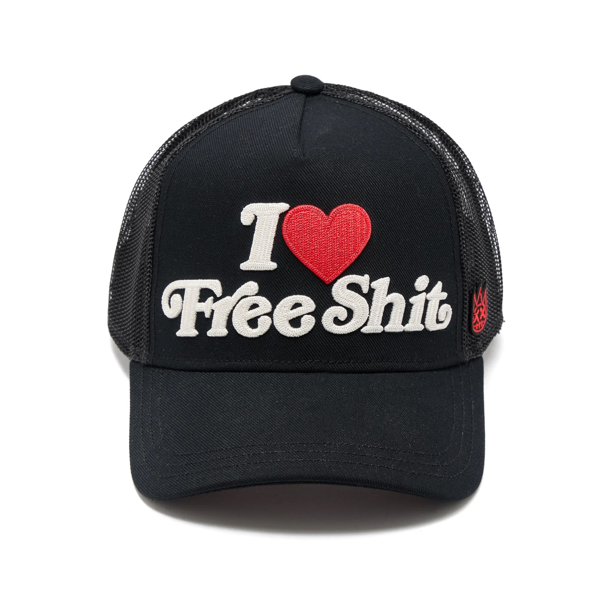 I LOVE FREE SHIT Trucker Hat - Black