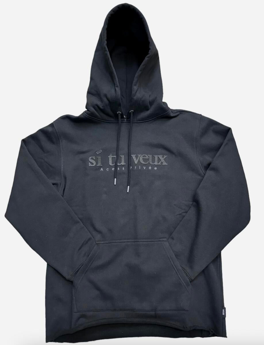 VEUX HOODIE-BLACK