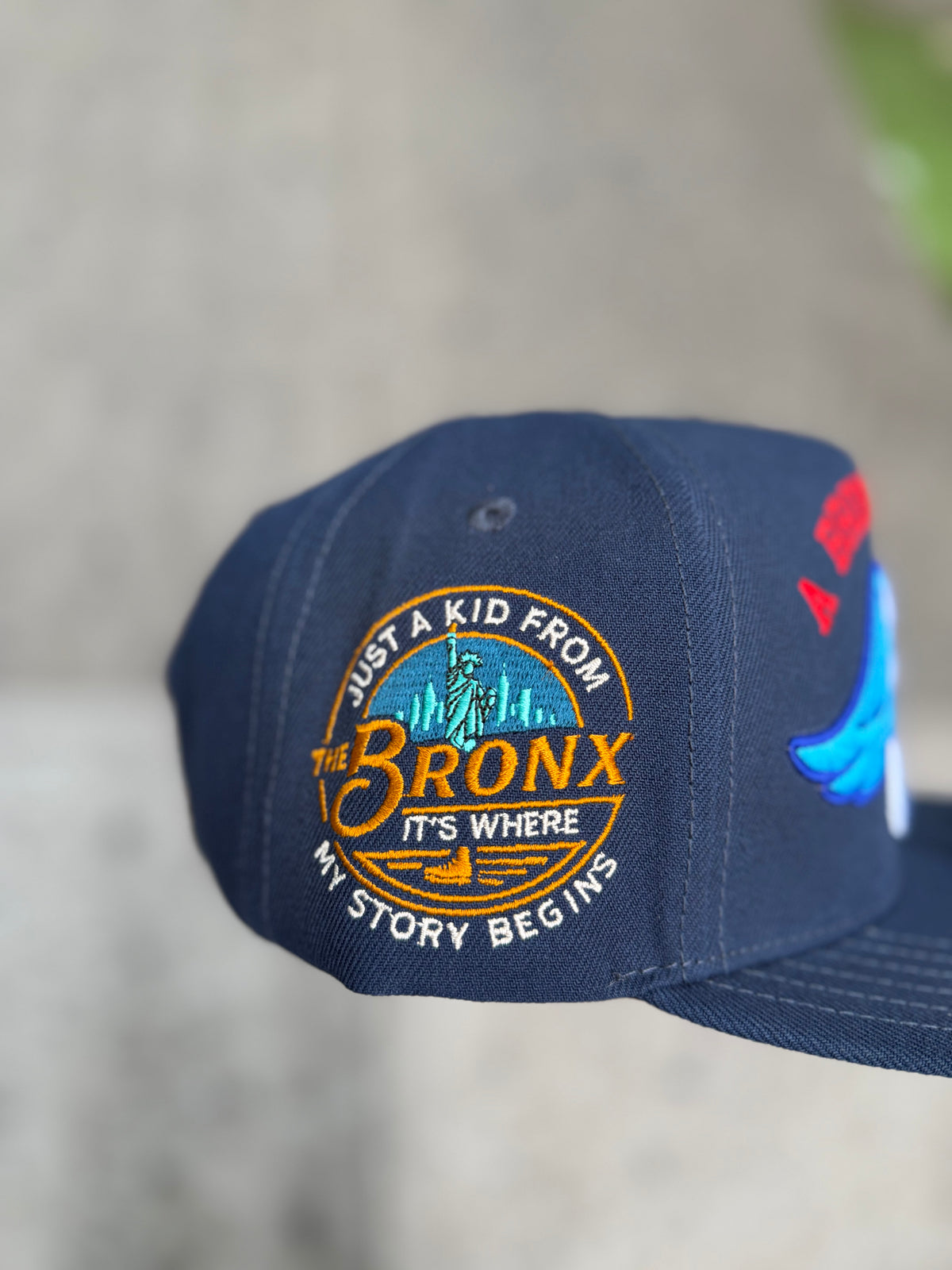 Bronx Tale Snapback - Navy Blue