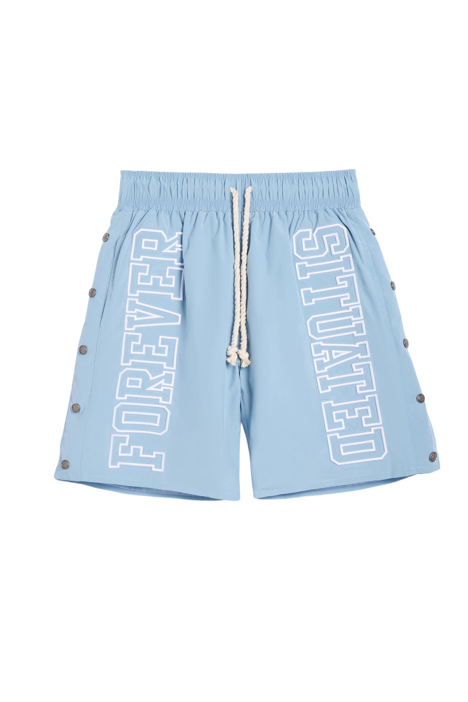 FS Nylon Track Shorts - Baby Blue