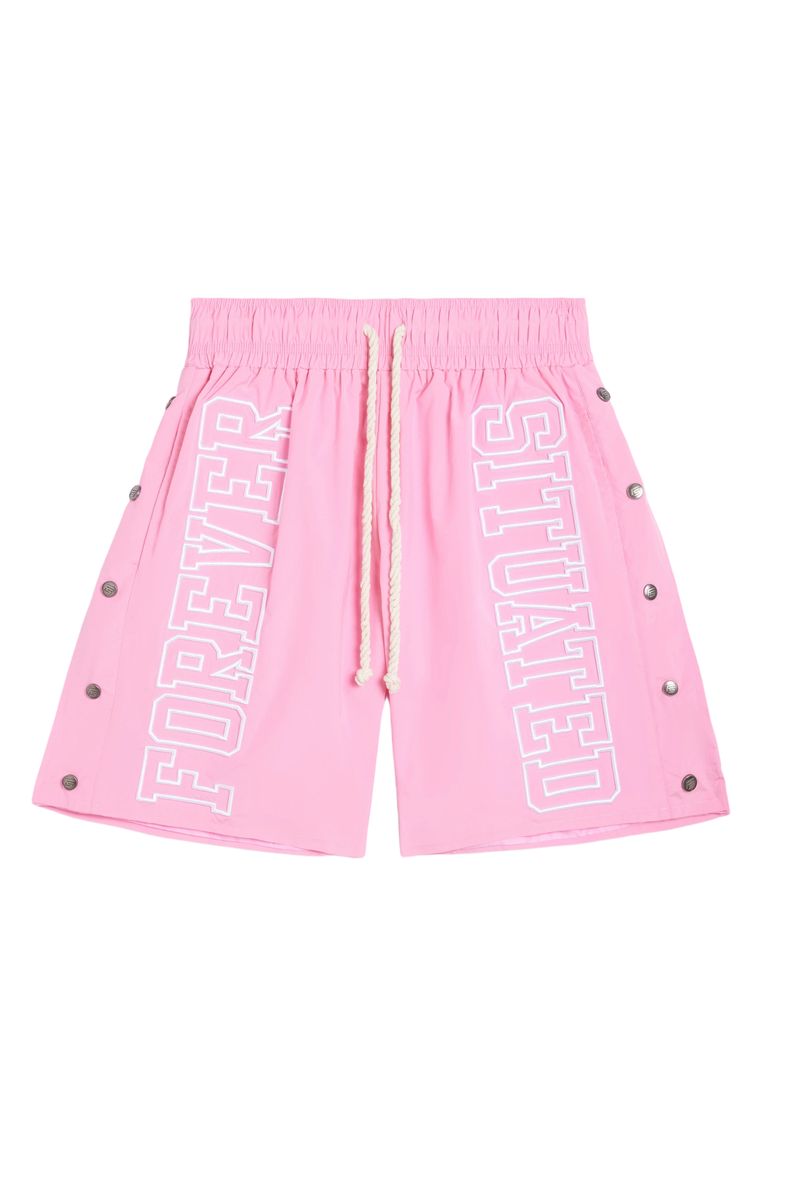 FS Nylon Track Shorts - Pink