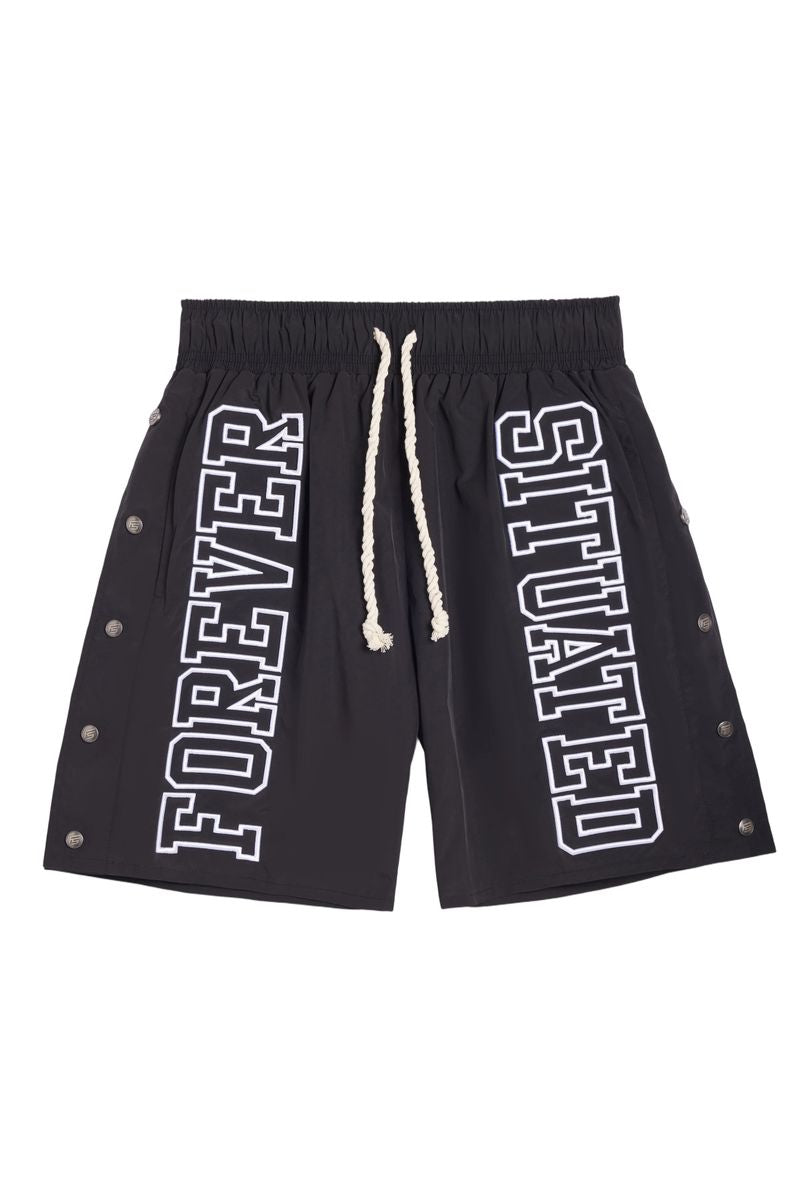 FS Nylon Track Shorts - Black