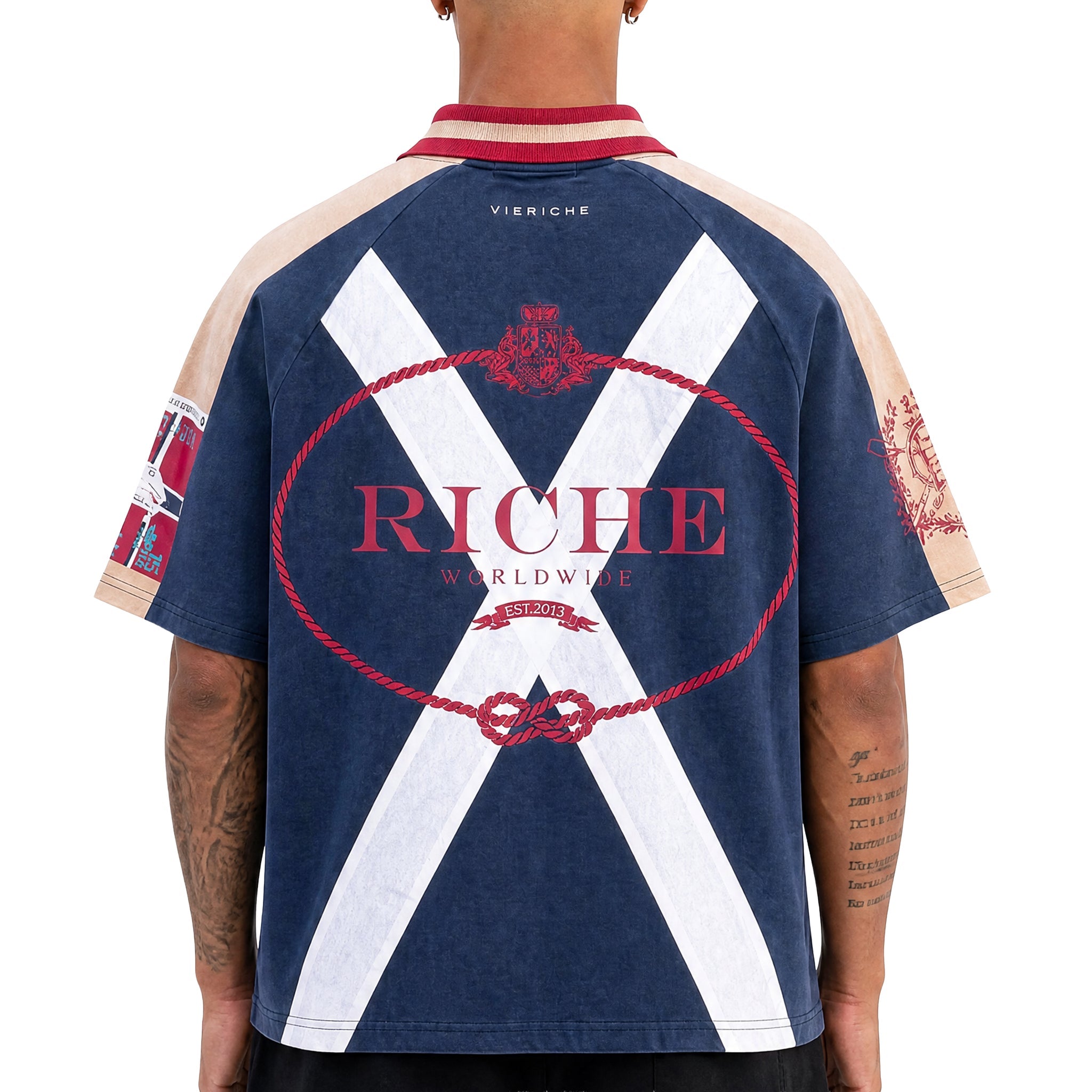 Yacht Club Jersey Polo - Navy Blue
