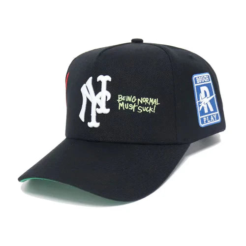 RoughPlay NY Being Normal Must Suck Snapback - Black / White