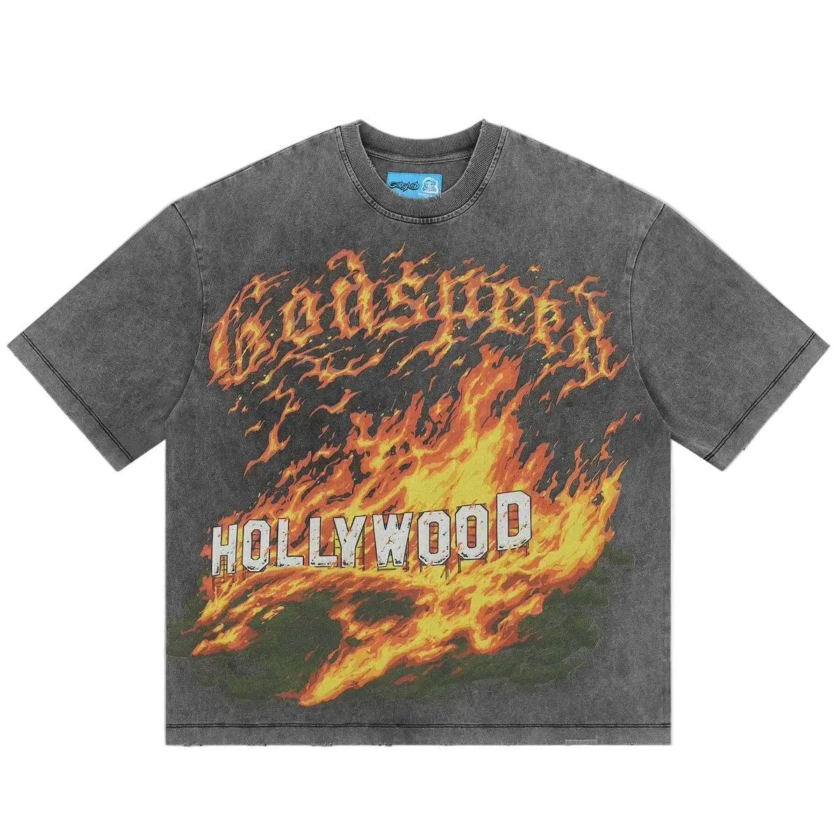 Hollywood Inferno T - Shit - Grey