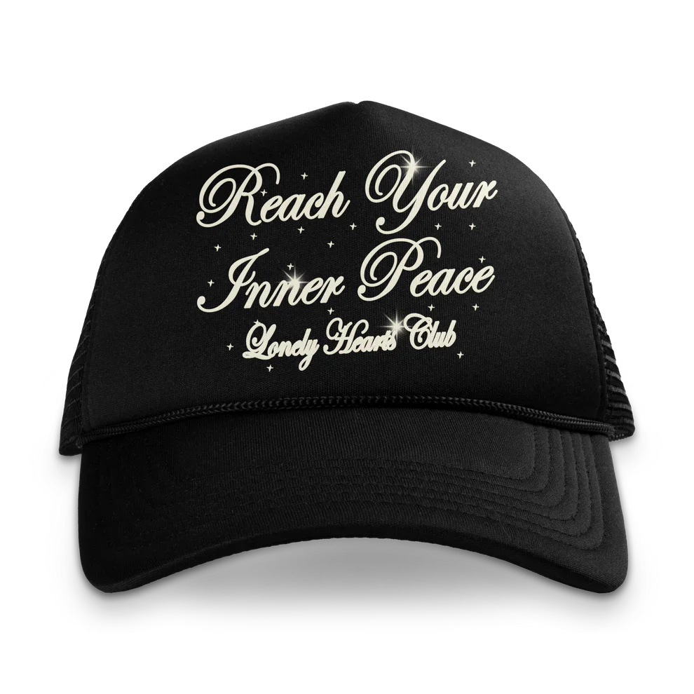 Reach Your Inner Peace Trucker Hat - Black