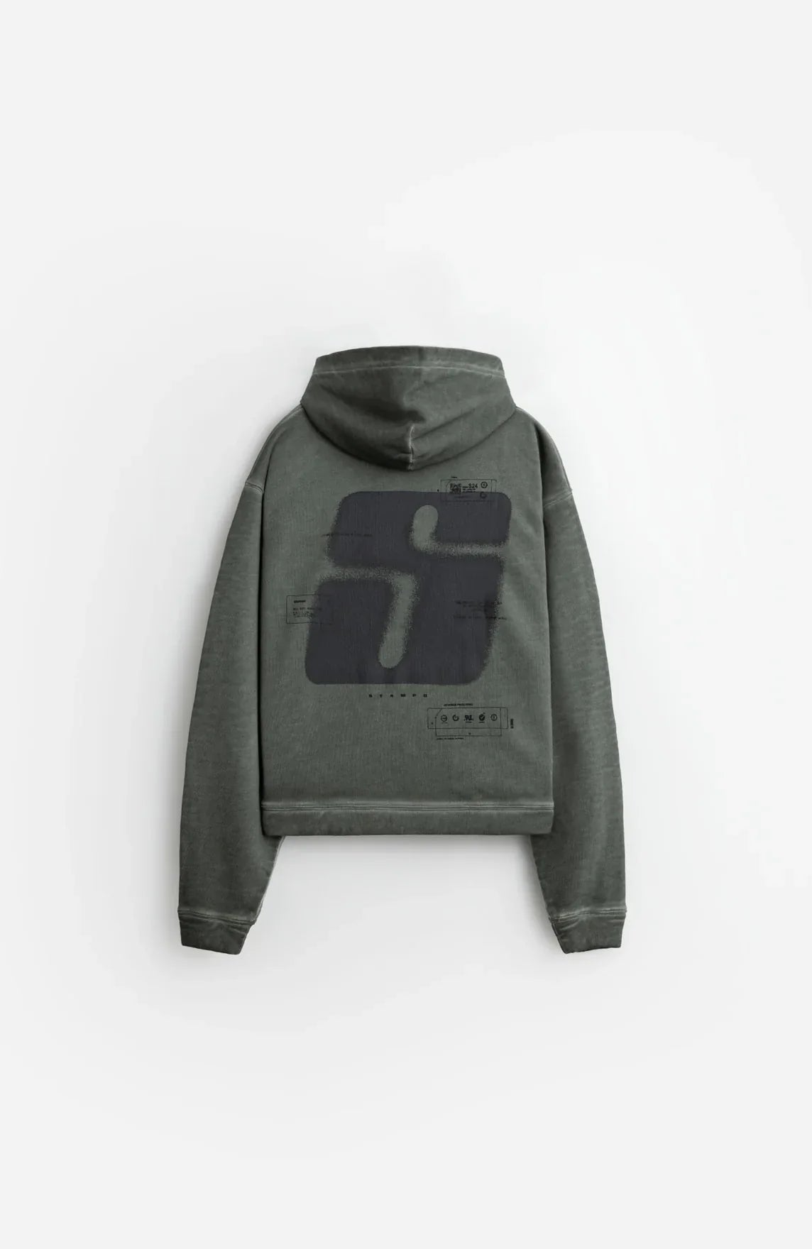 Transit Oil Washed Hoodie - Green