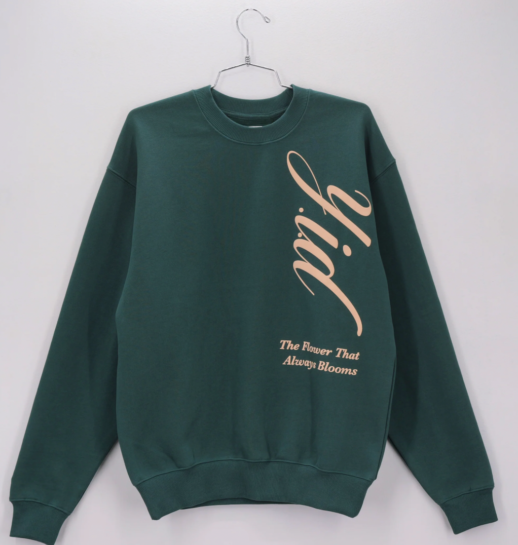 Bloom Crewneck Sweater - Green