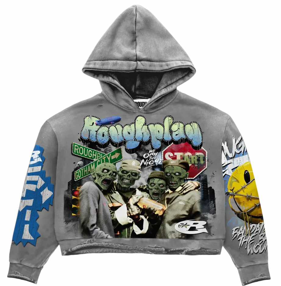 Zombie Hoodie - Gray