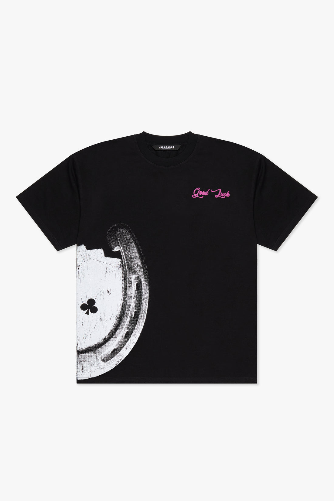 Lucky T-Shirt - Jet Black / Fuchsia