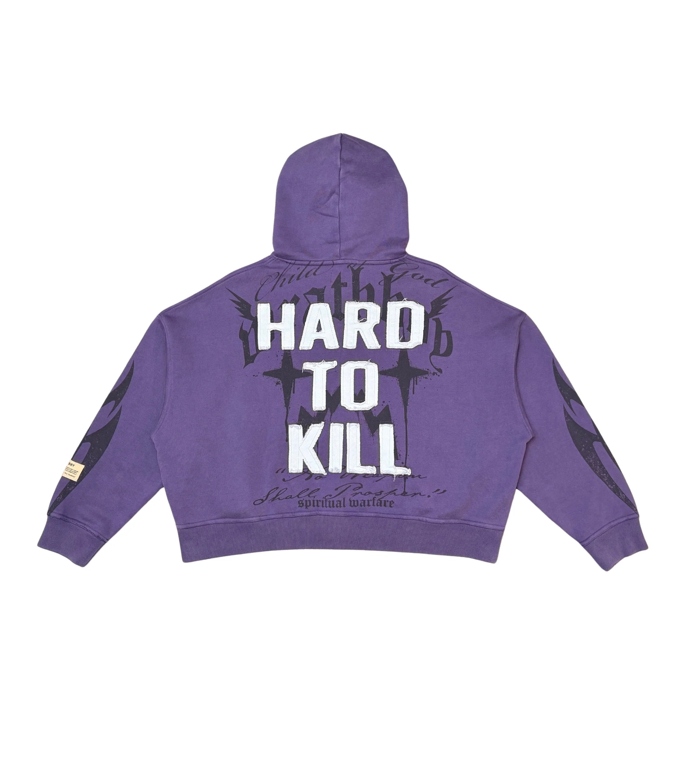 War Zip Up Hoodie - Purple