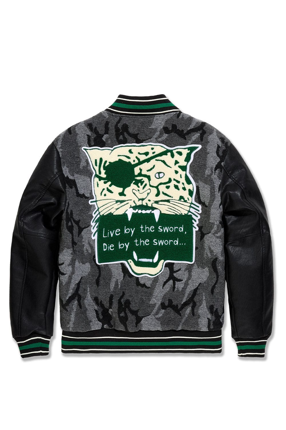 Varsity Jacket - Black Camo