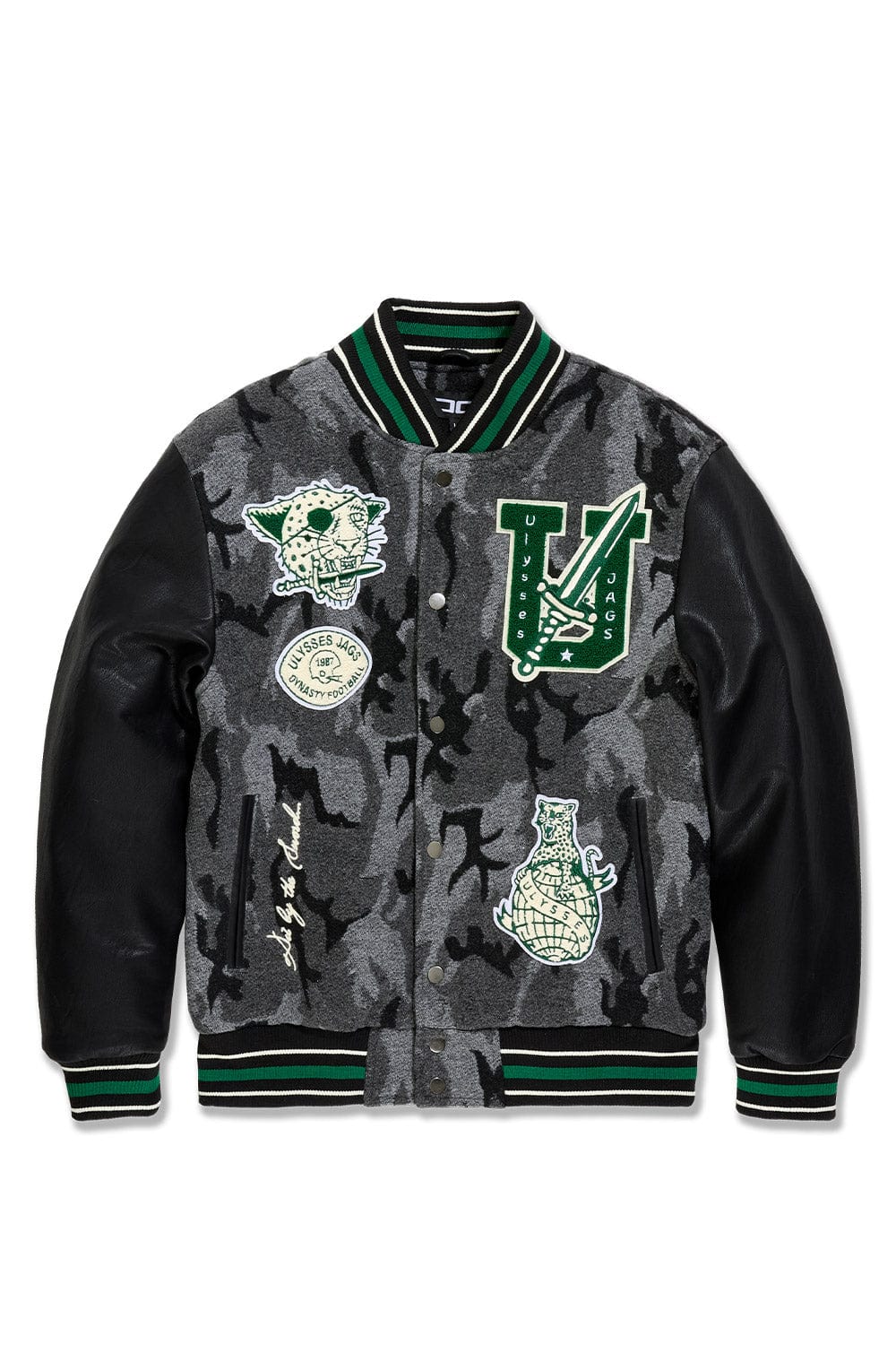 Varsity Jacket - Black Camo
