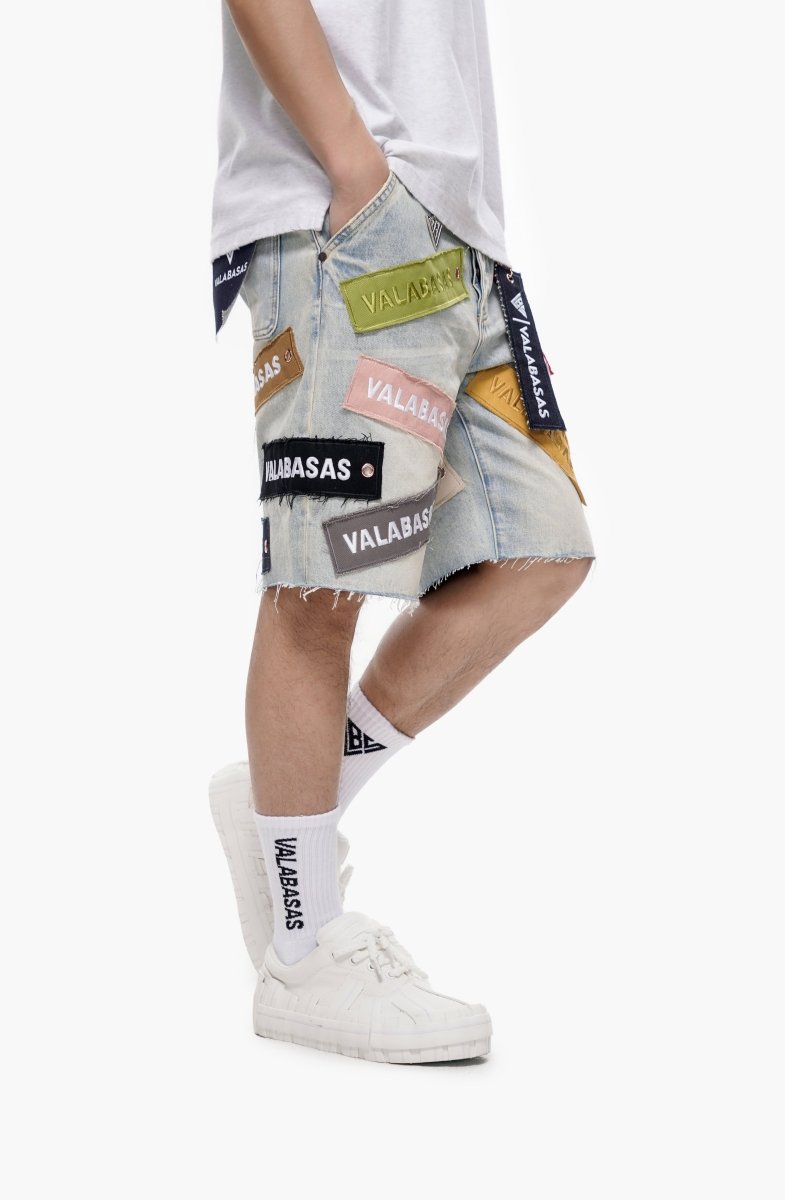 Banner Jean Shorts - Light Vintage