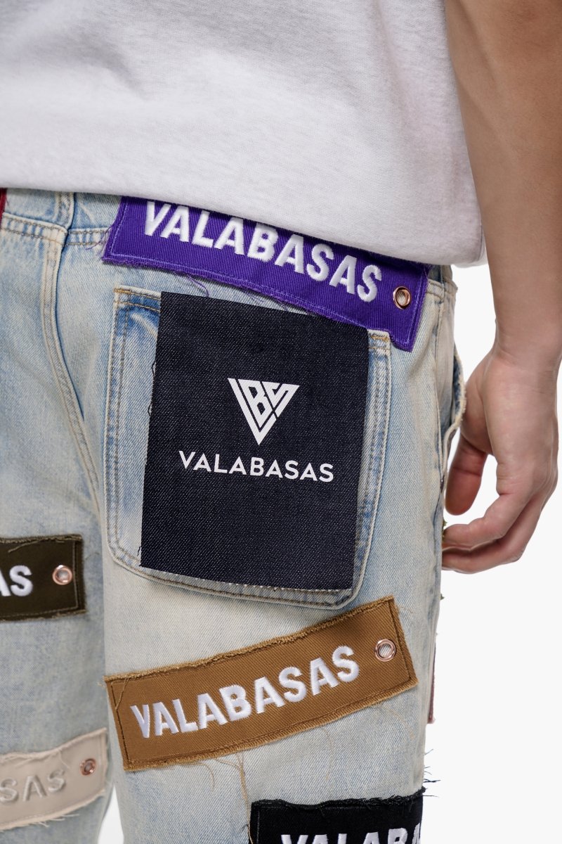 Banner Jean Shorts - Light Vintage