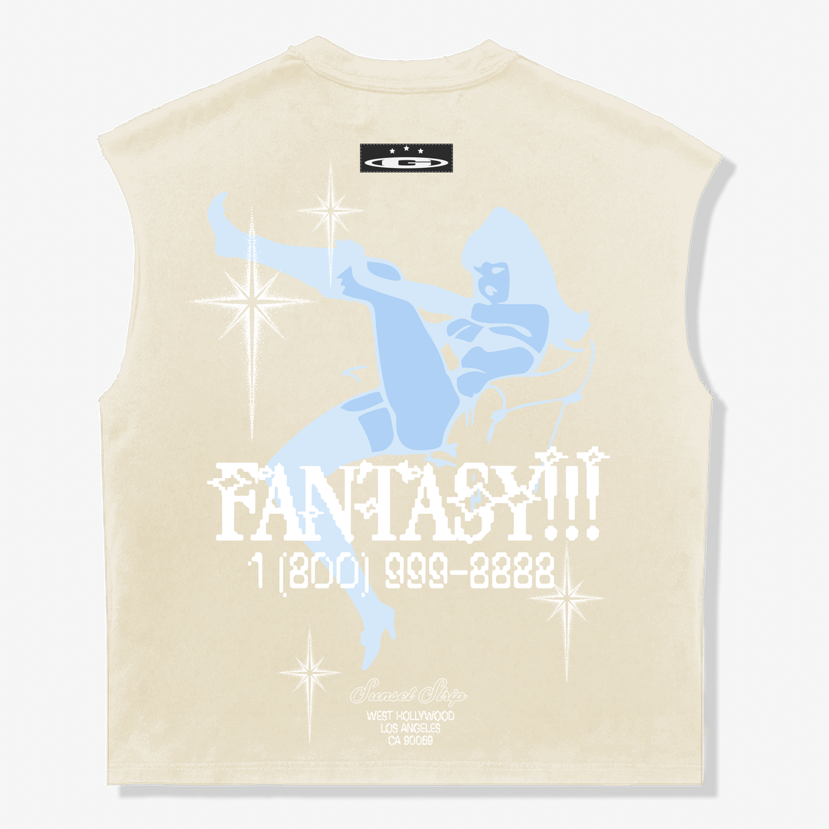 Fantasy Cutoff T-Shirt - Cream