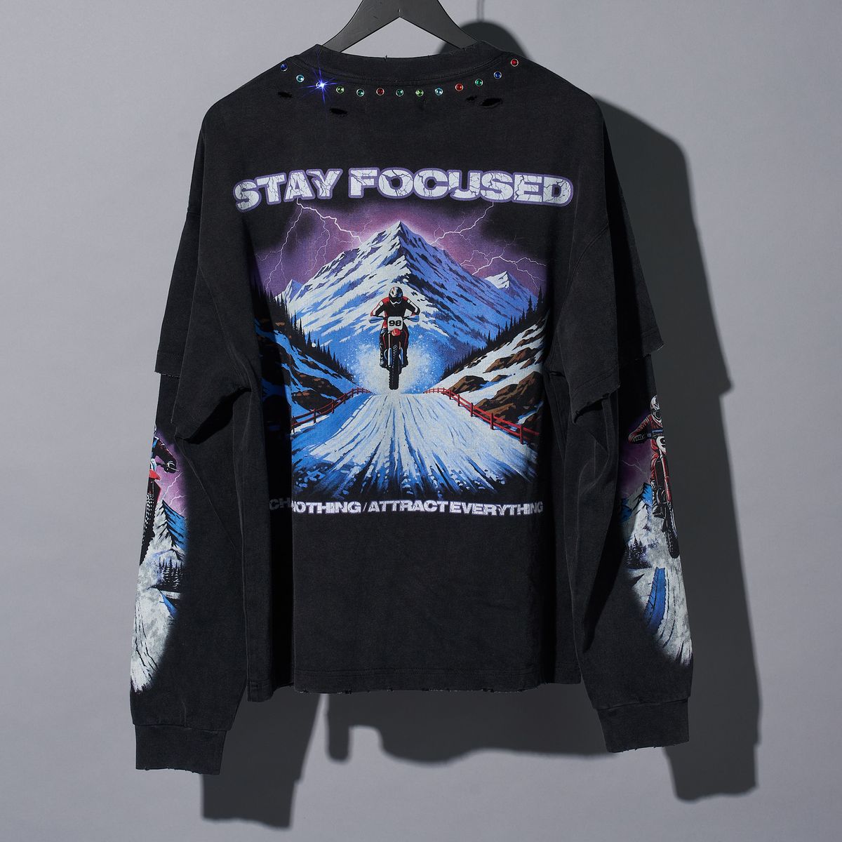 Focused Longsleeve T-Shirt - Black