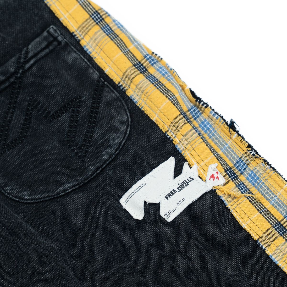 Multi Flannel Flare Sweatpants