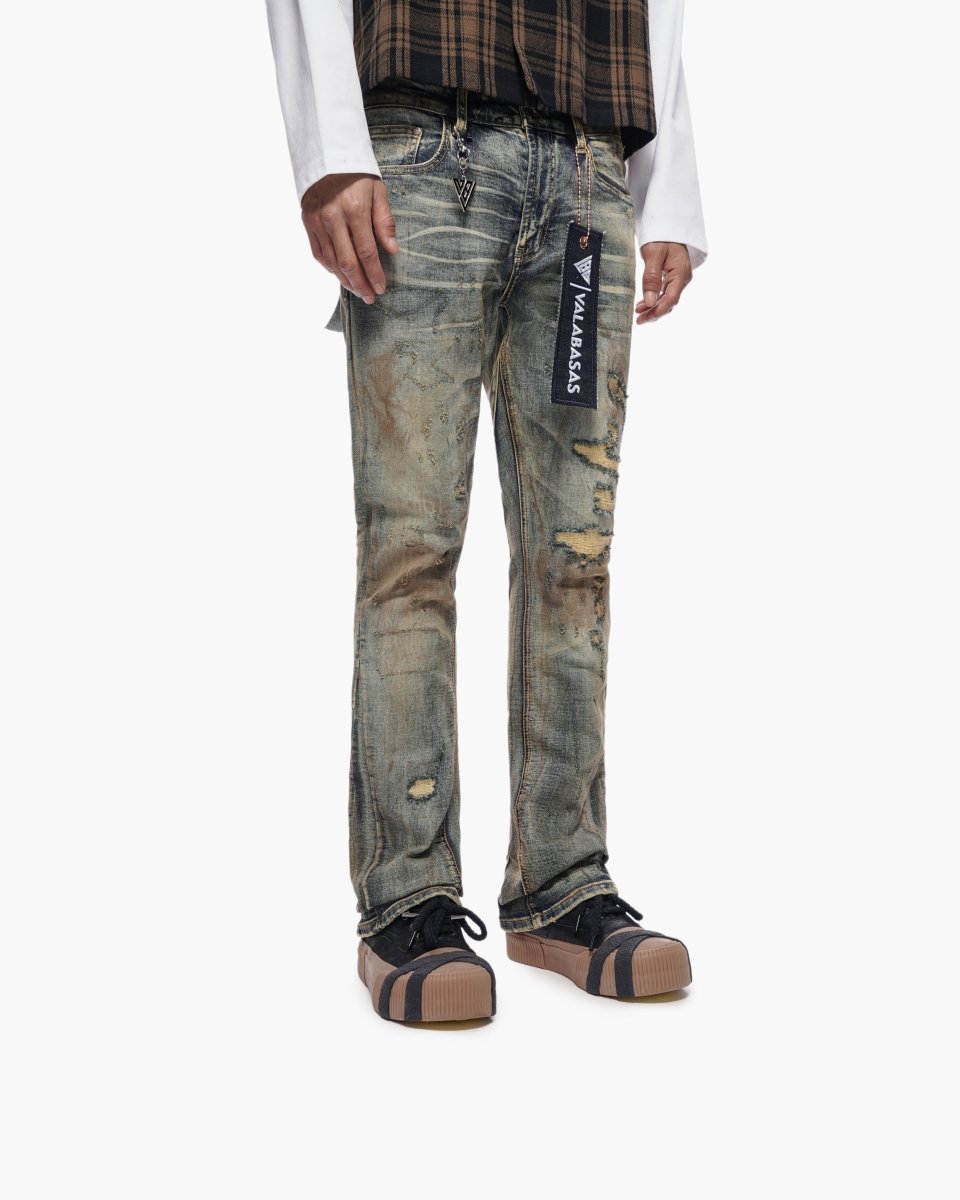 Static Stacked Jeans - Vintage Wash