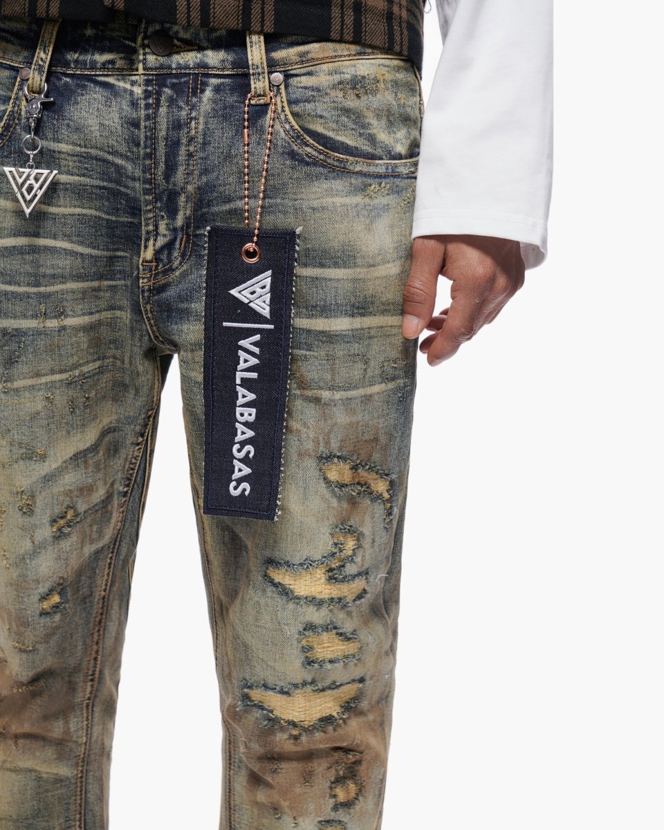 Static Stacked Jeans - Vintage Wash