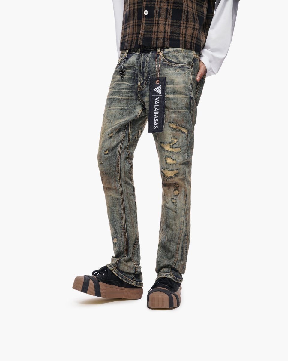 Static Stacked Jeans - Vintage Wash