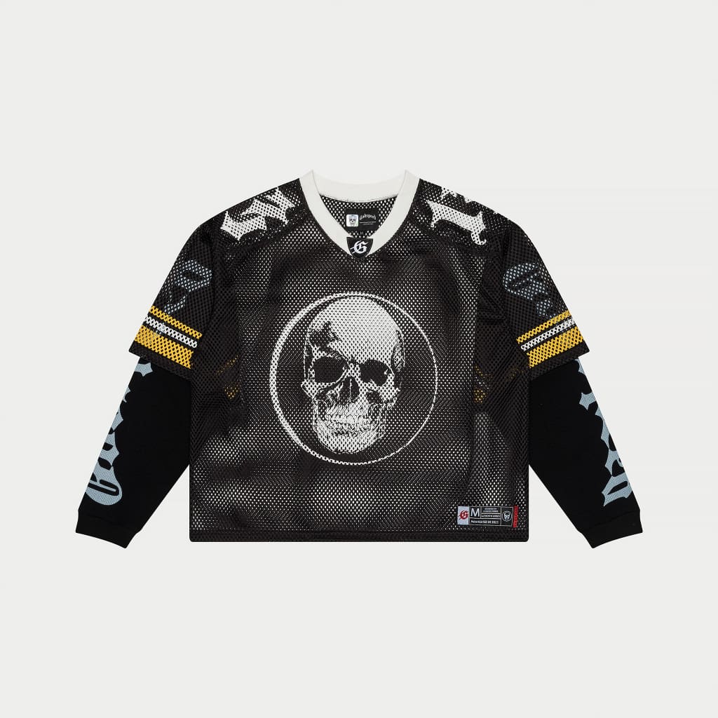 Touch Down Layered Jersey - Black / Yellow