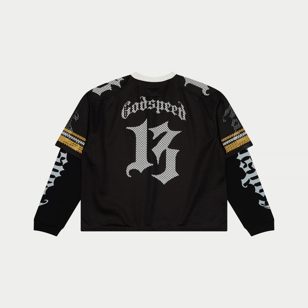 Touch Down Layered Jersey - Black / Yellow