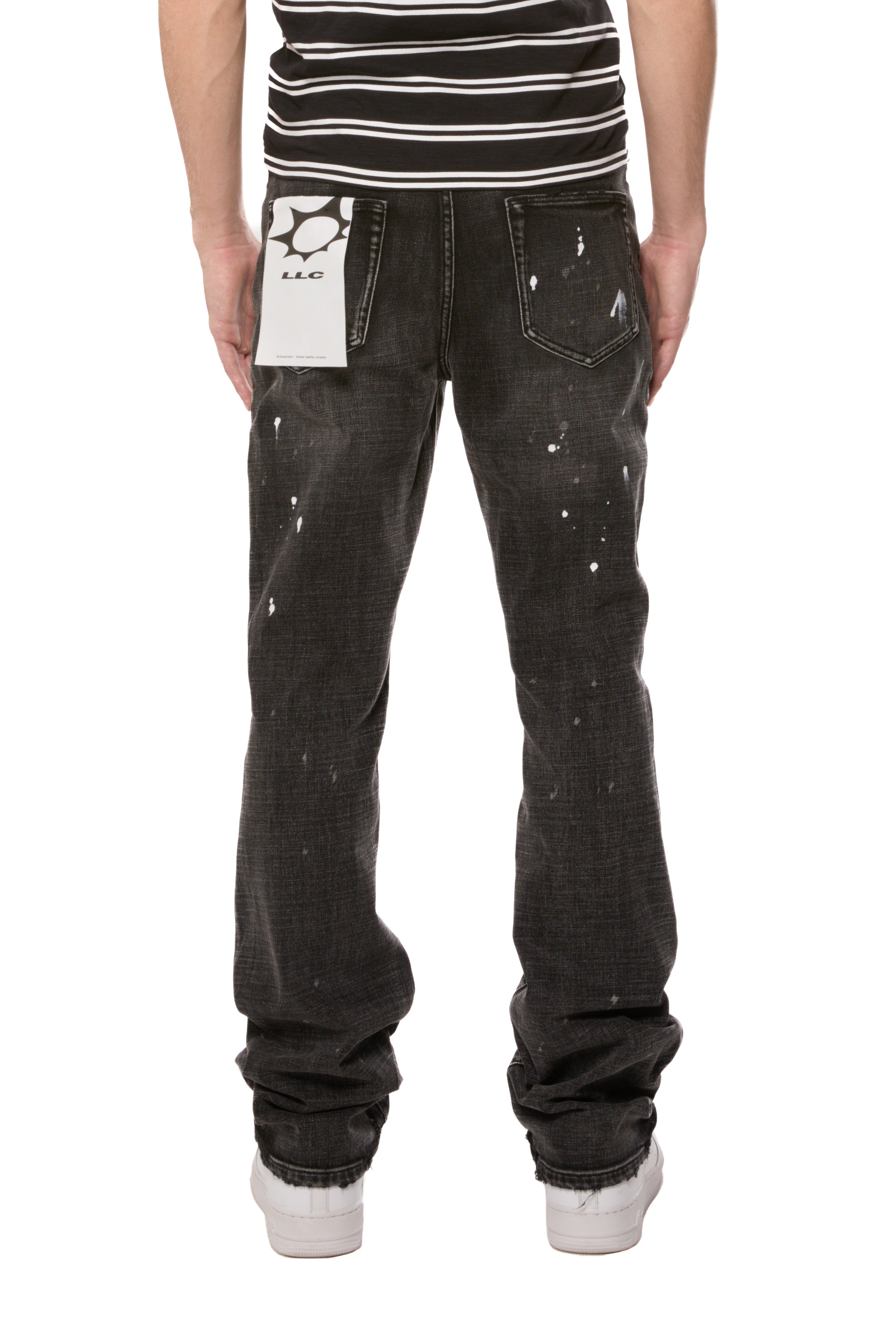 LLC Jean - Skinny Boot Painters VIntage - Black