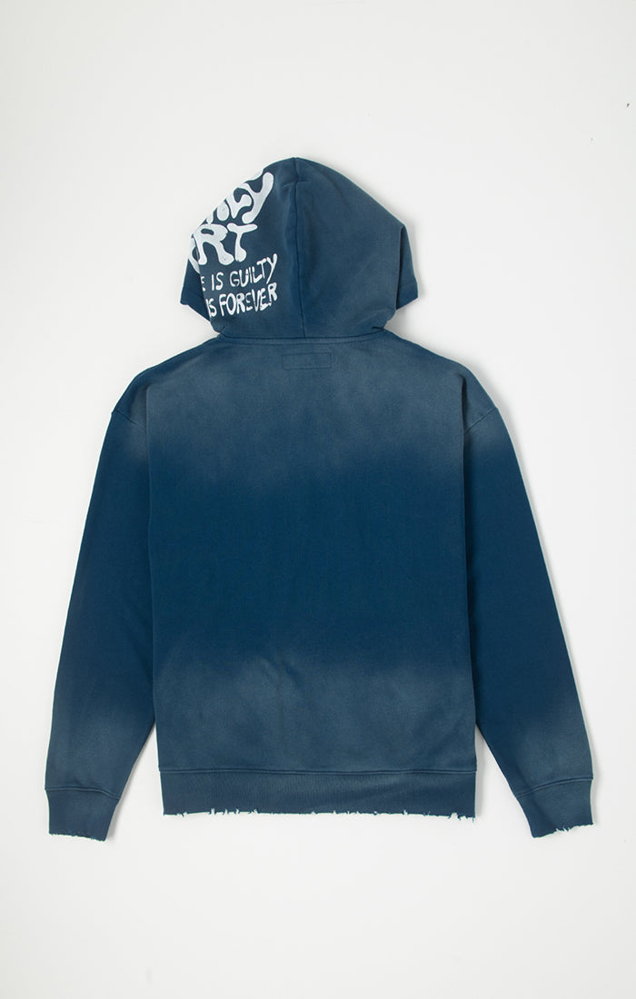 Blue Dreams Jacket Zip Hoodie - Poseidon Blue