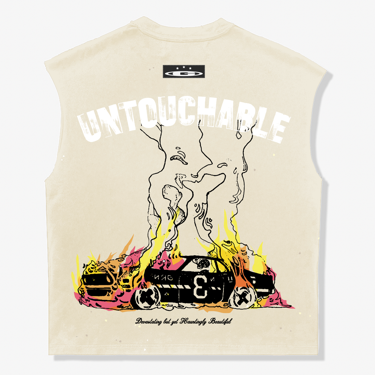 Untouchable Cutoff T-Shirt - Cream