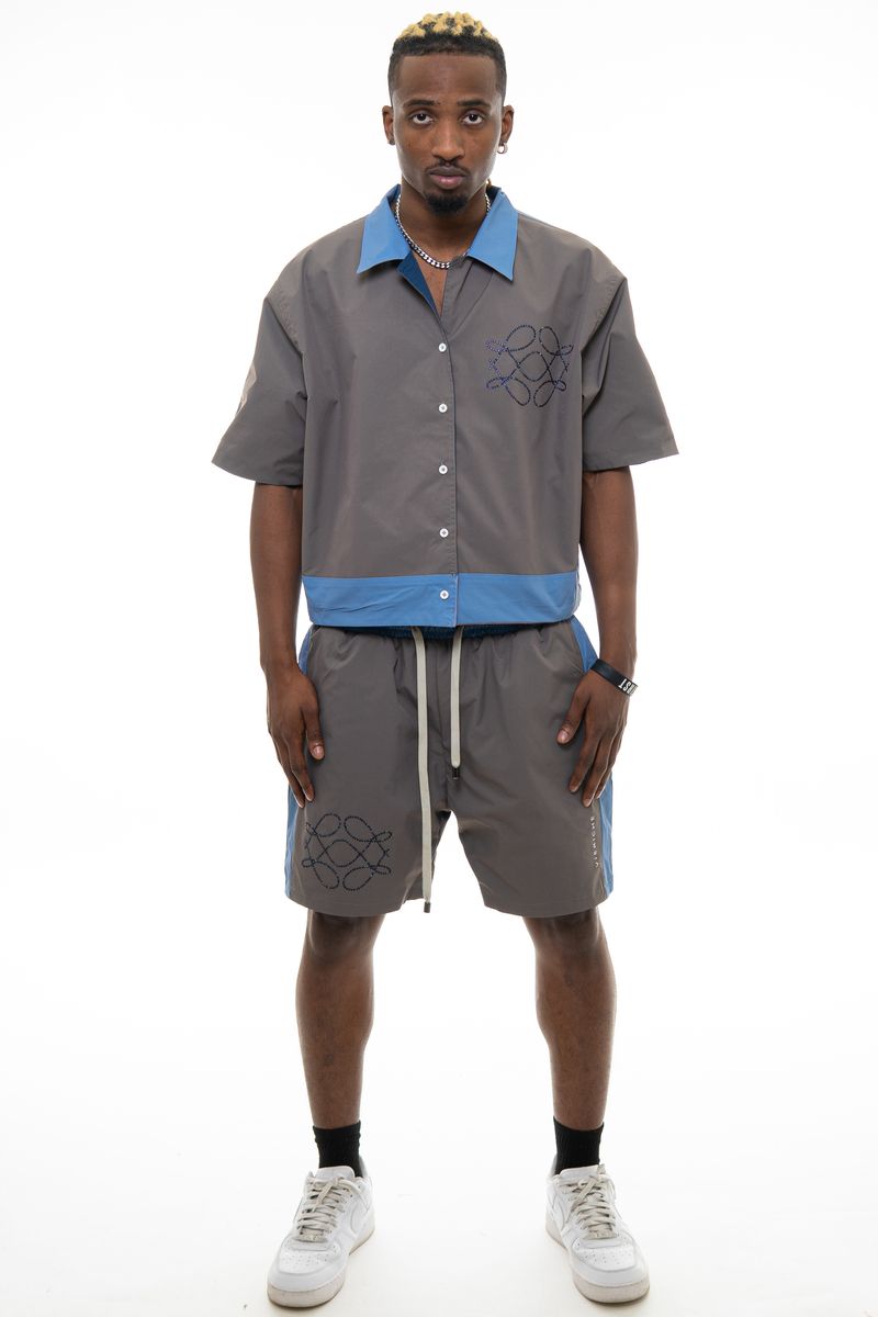 Reversible Icon Set - Taupe / Navy