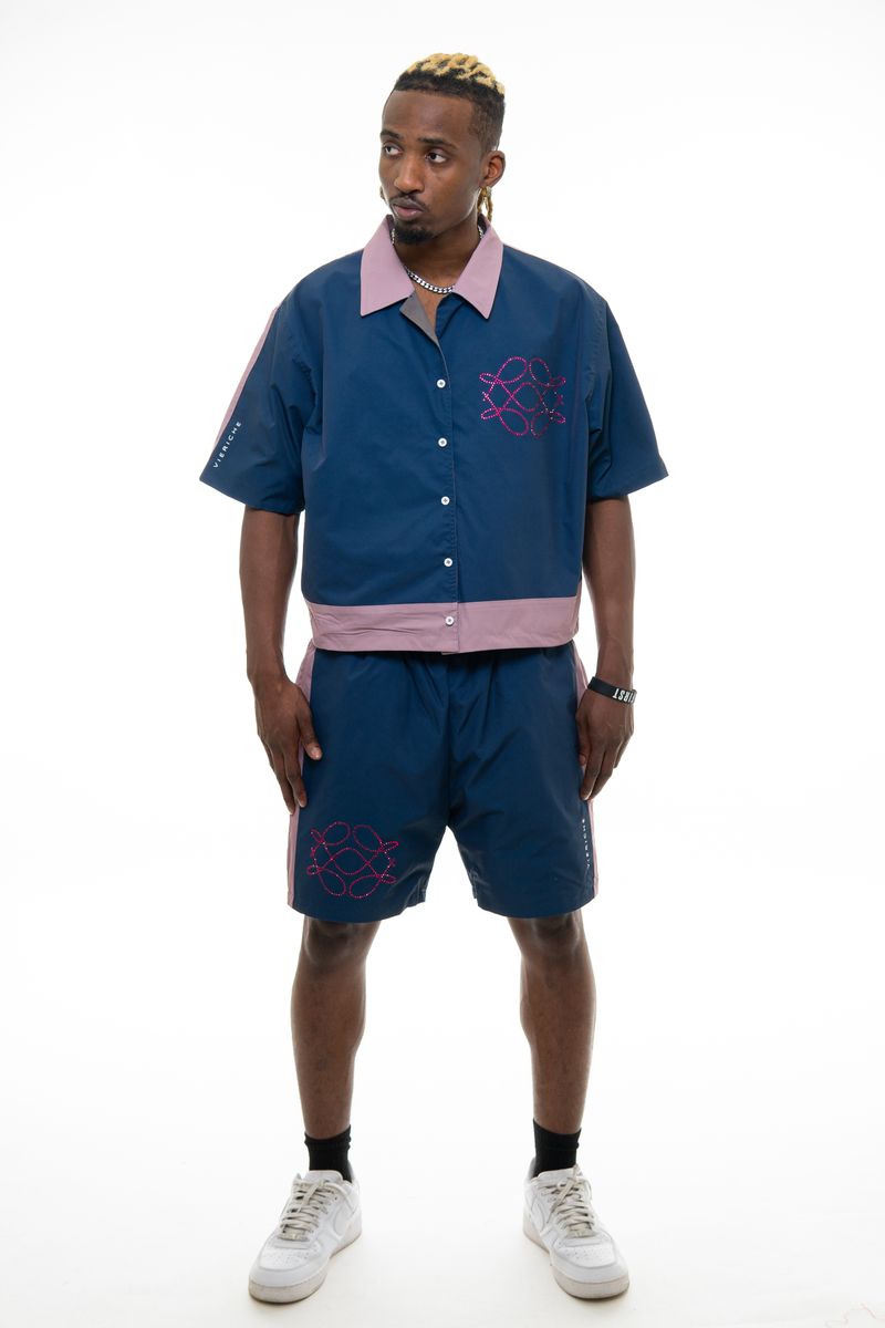 Reversible Icon Set - Taupe / Navy